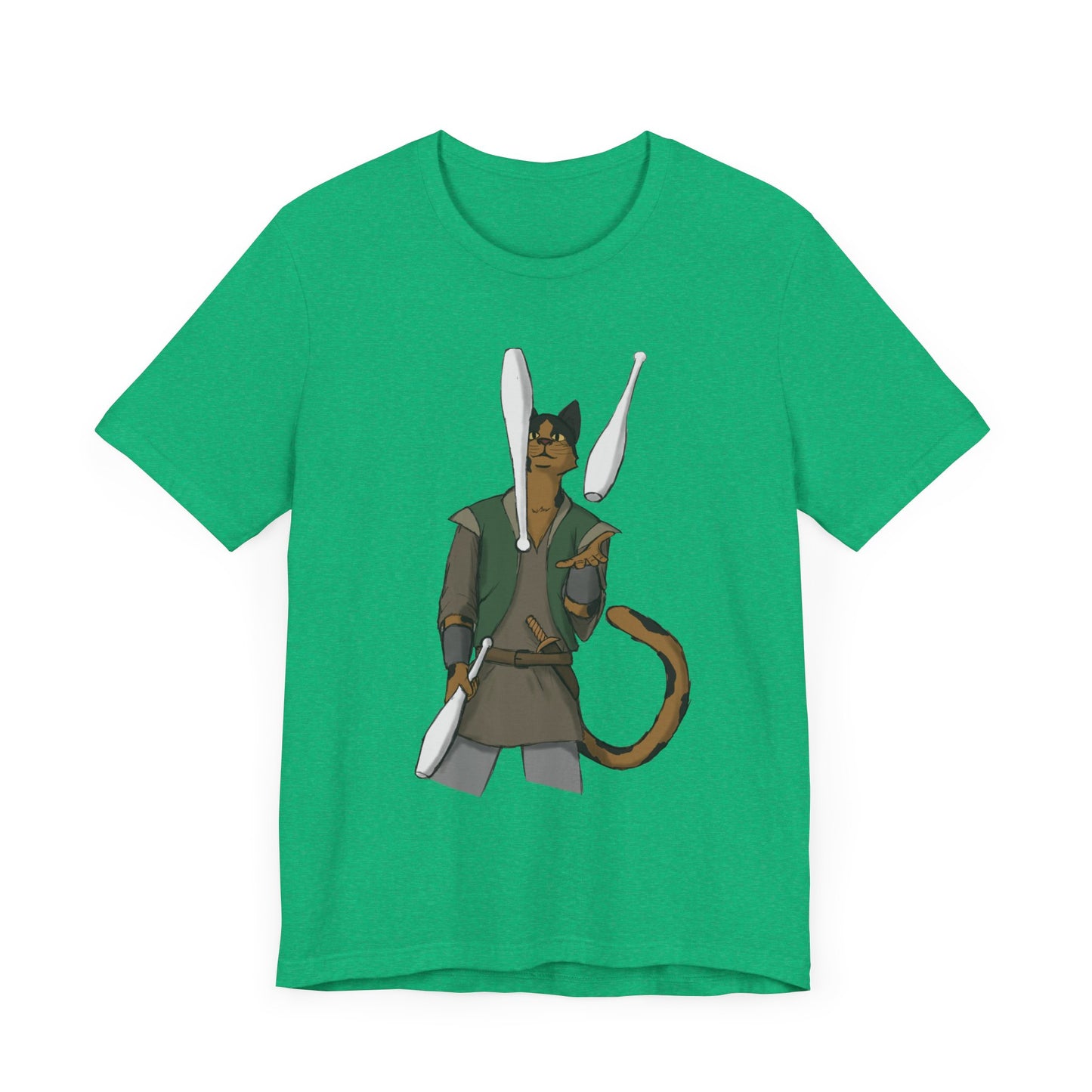 Cat juggler Unisex Jersey Short Sleeve Tee