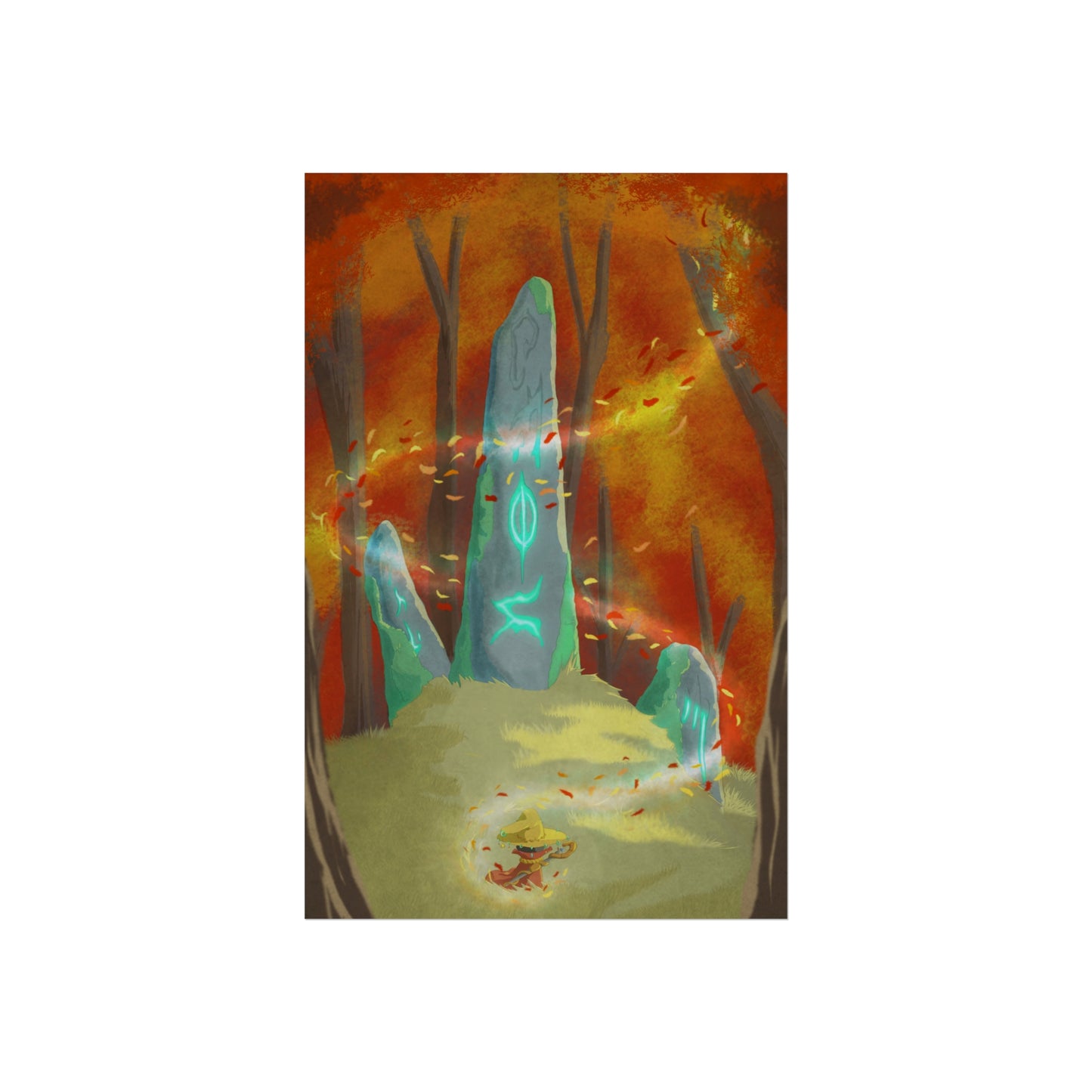Fall wizard Art Posters