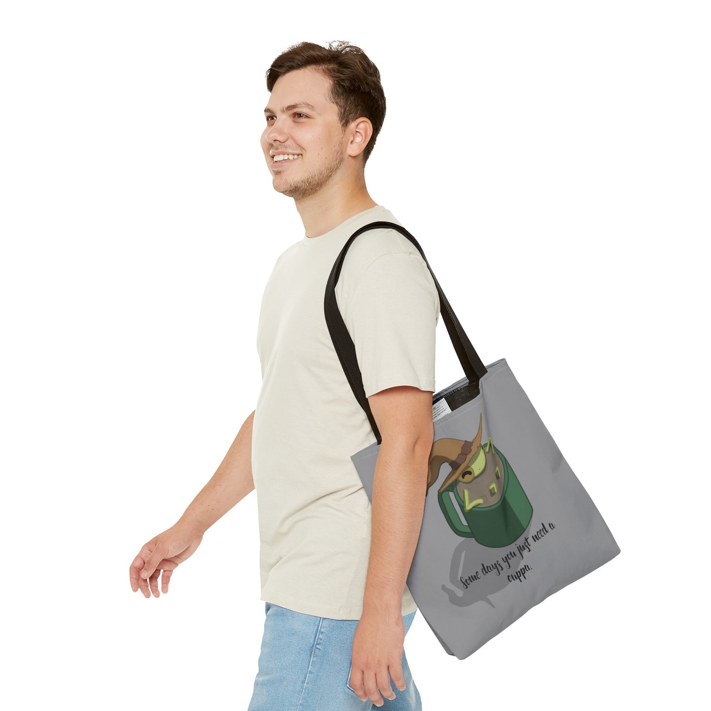 Cup of tea frog tote