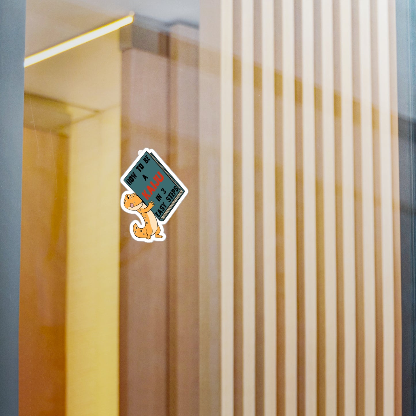 Book lizard sticker