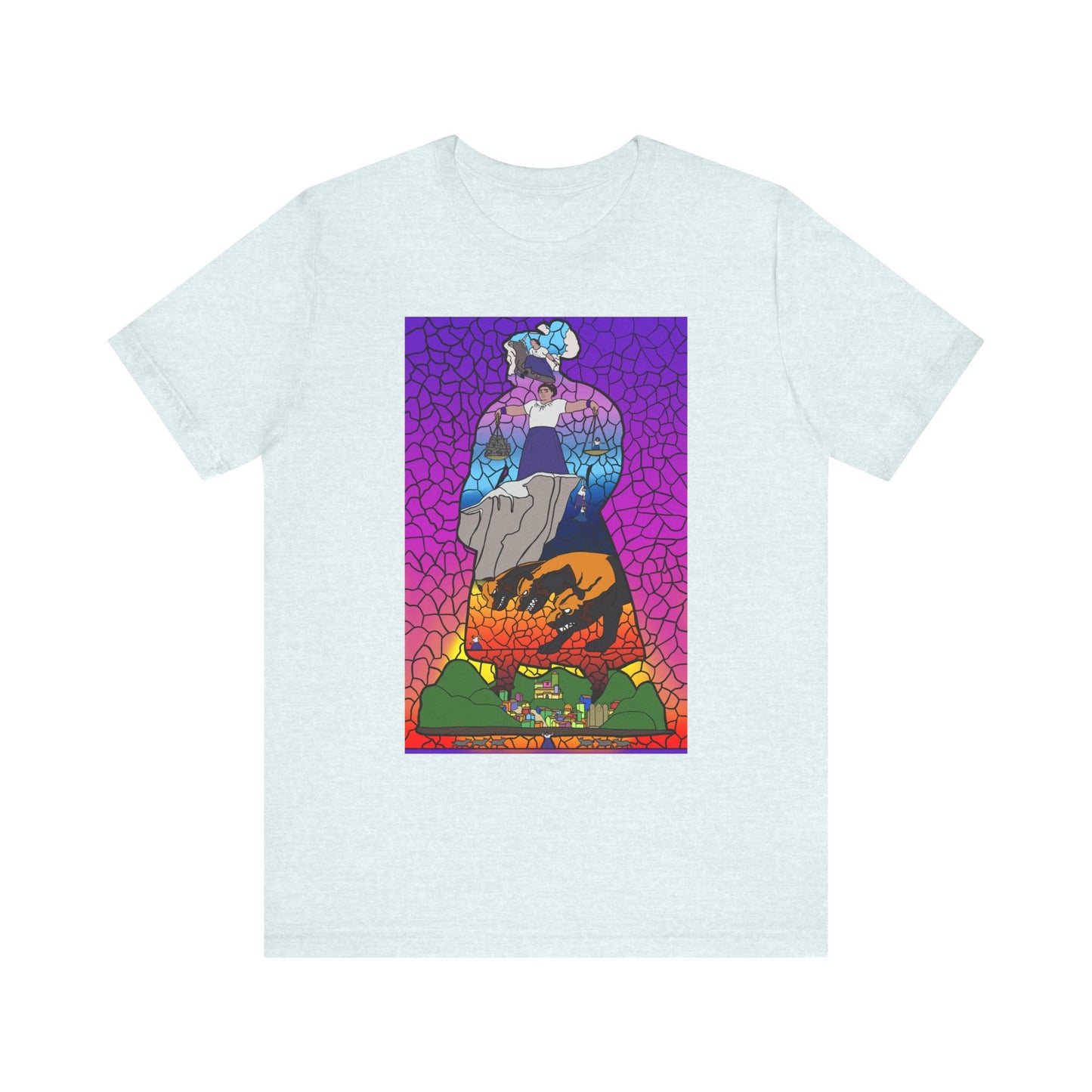 Stained glass Pressure Unisex Jersey Short Sleeve Tee