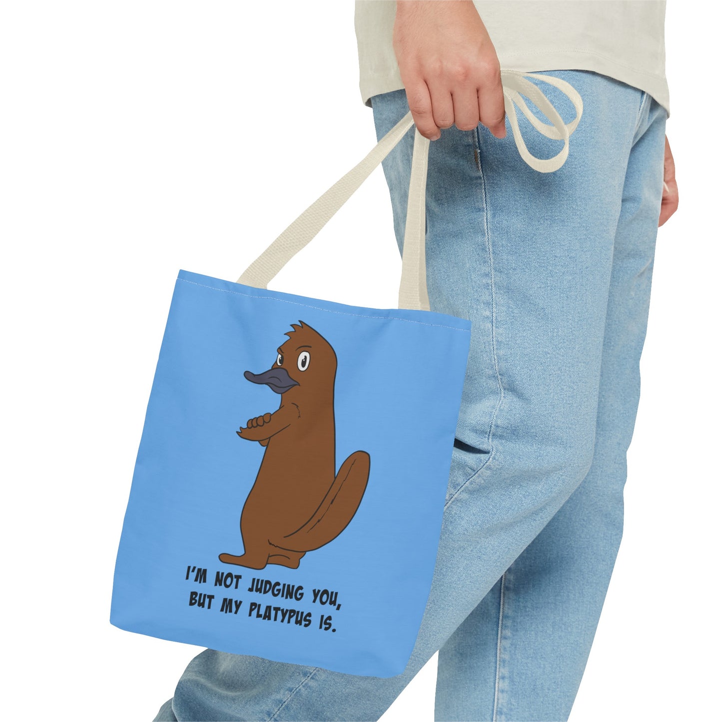 Judgy Platypus tote