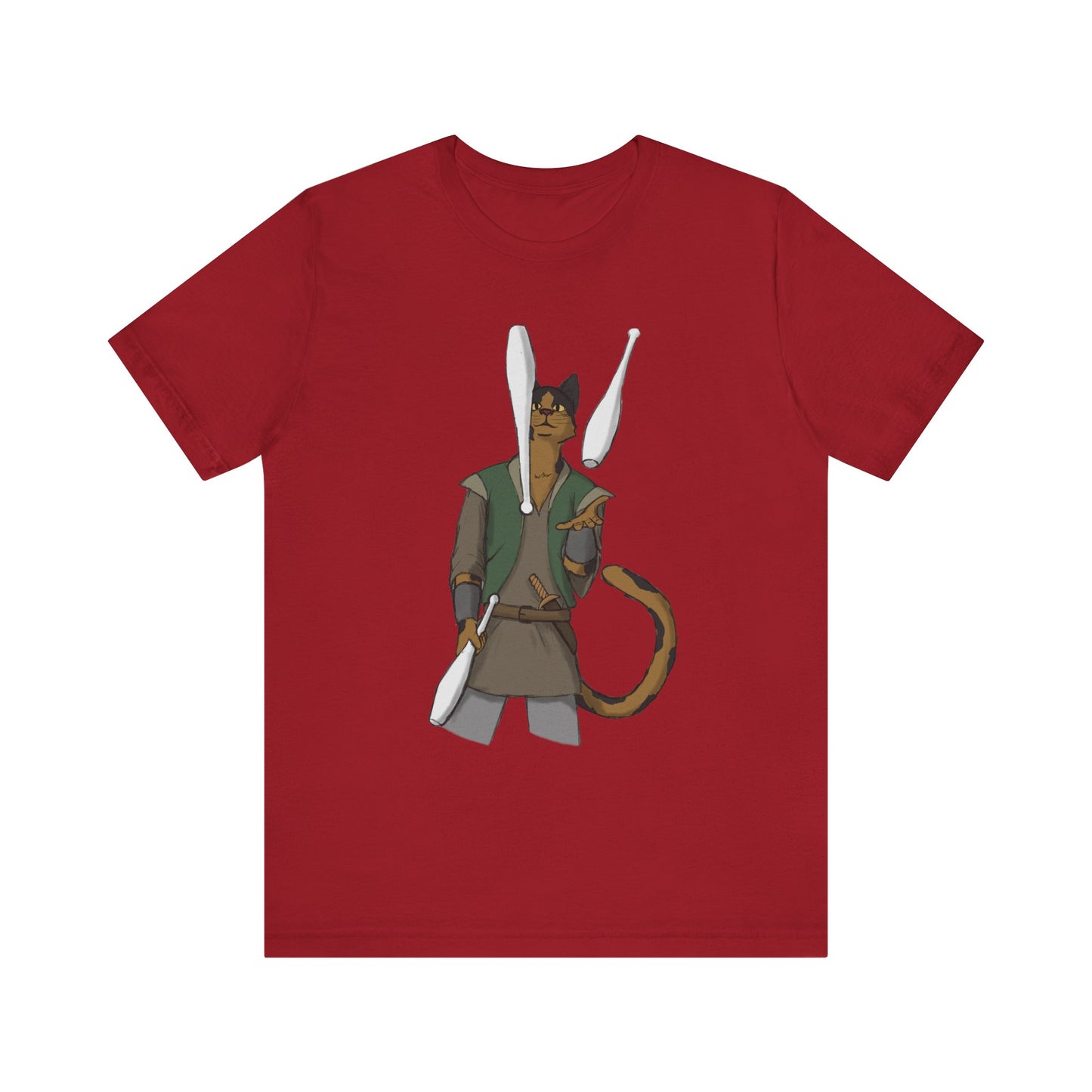 Cat juggler Unisex Jersey Short Sleeve Tee