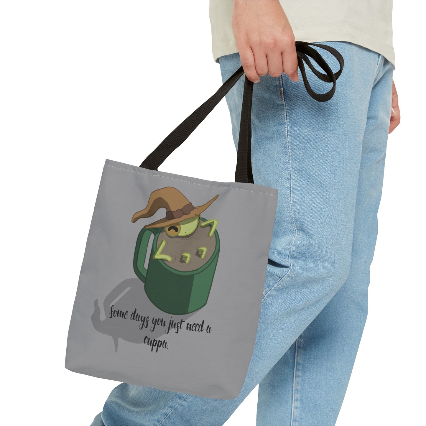Cup of tea frog tote
