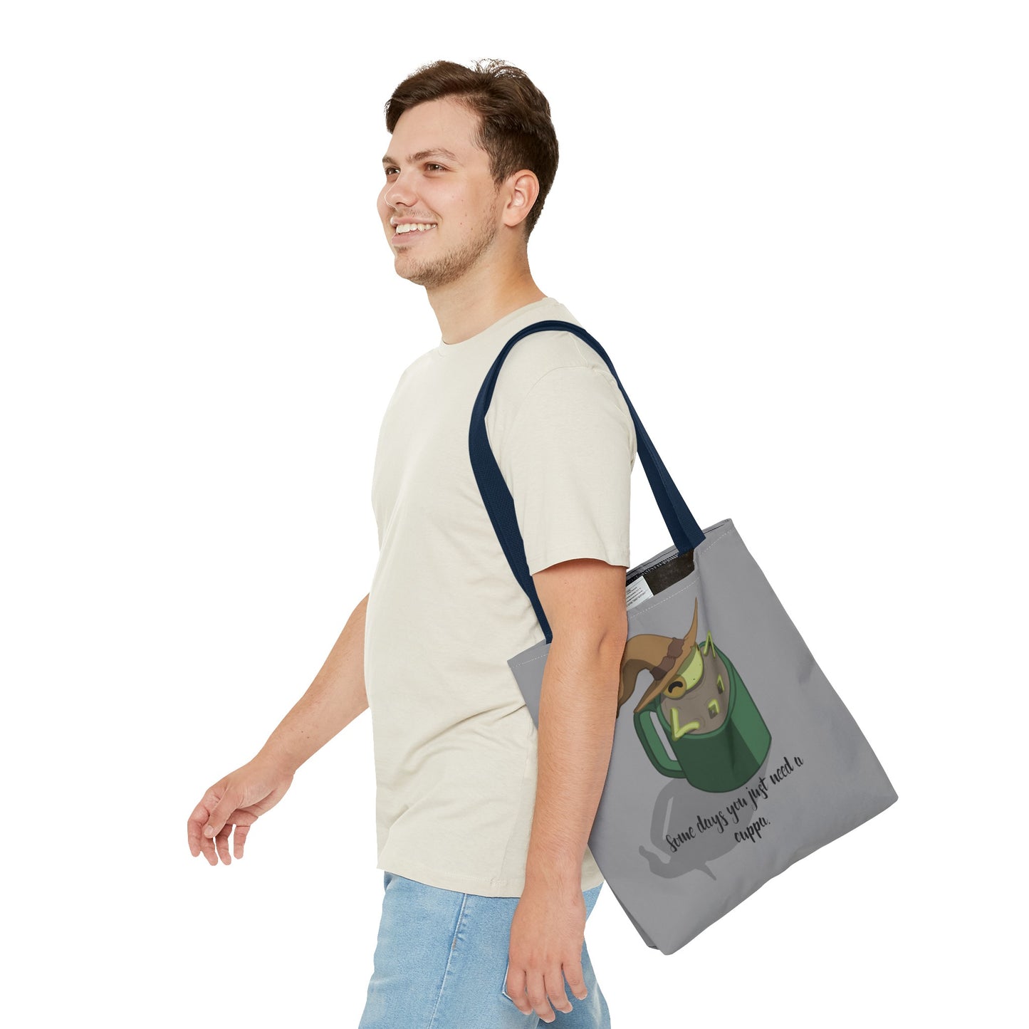 Cup of tea frog tote