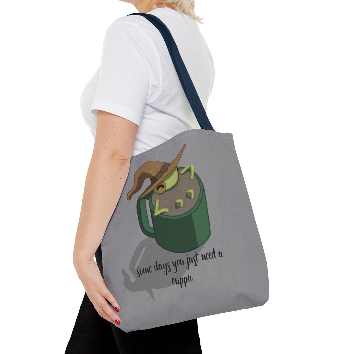 Cup of tea frog tote