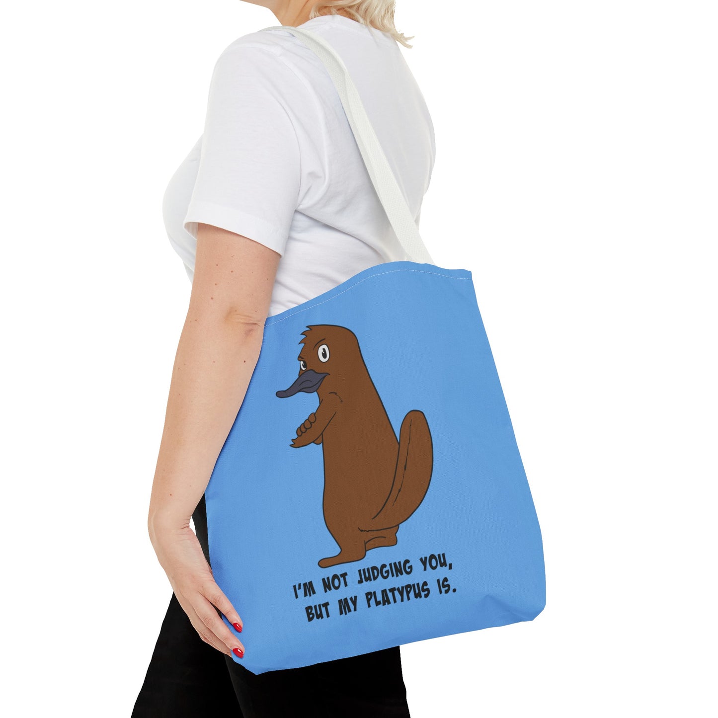 Judgy Platypus tote