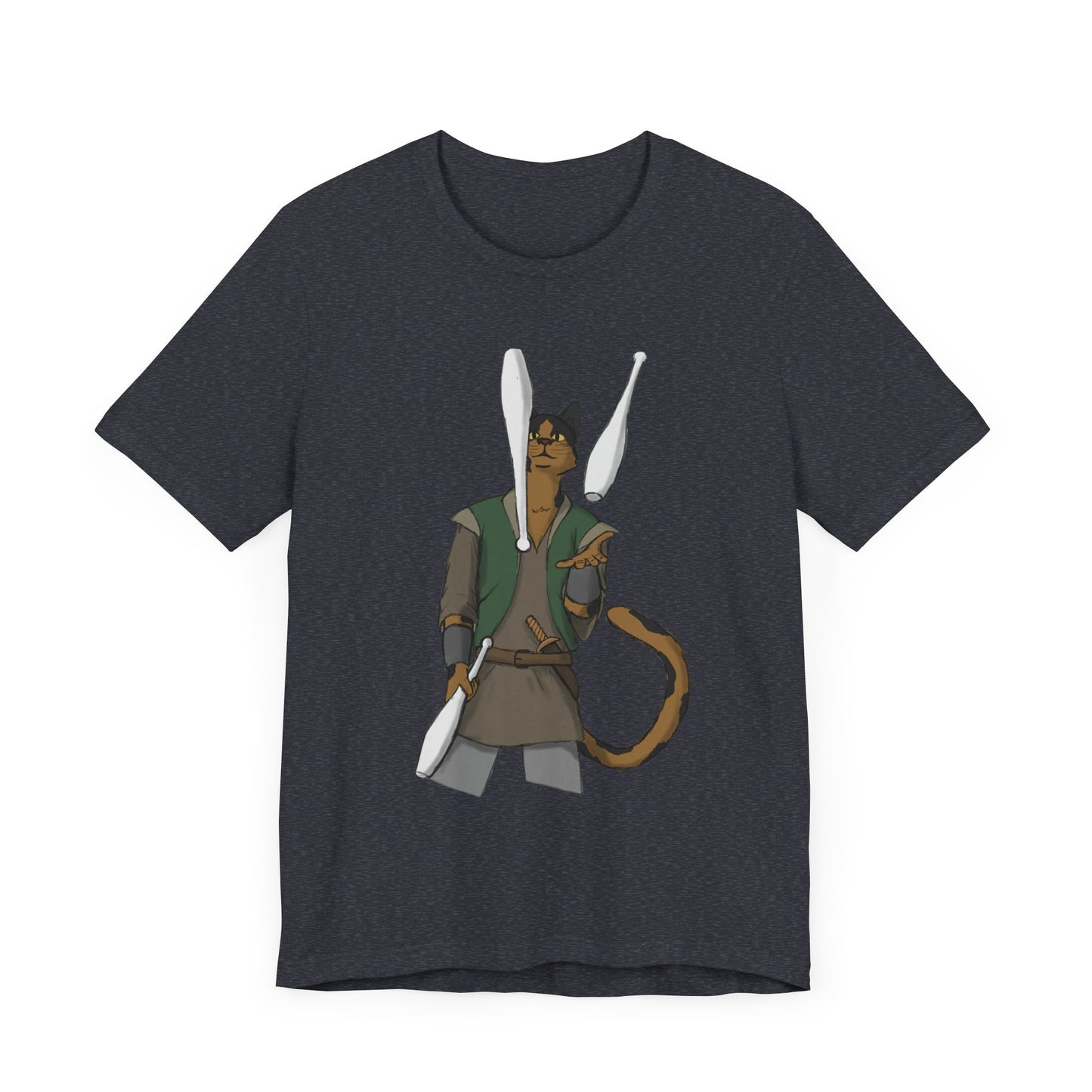 Cat juggler Unisex Jersey Short Sleeve Tee