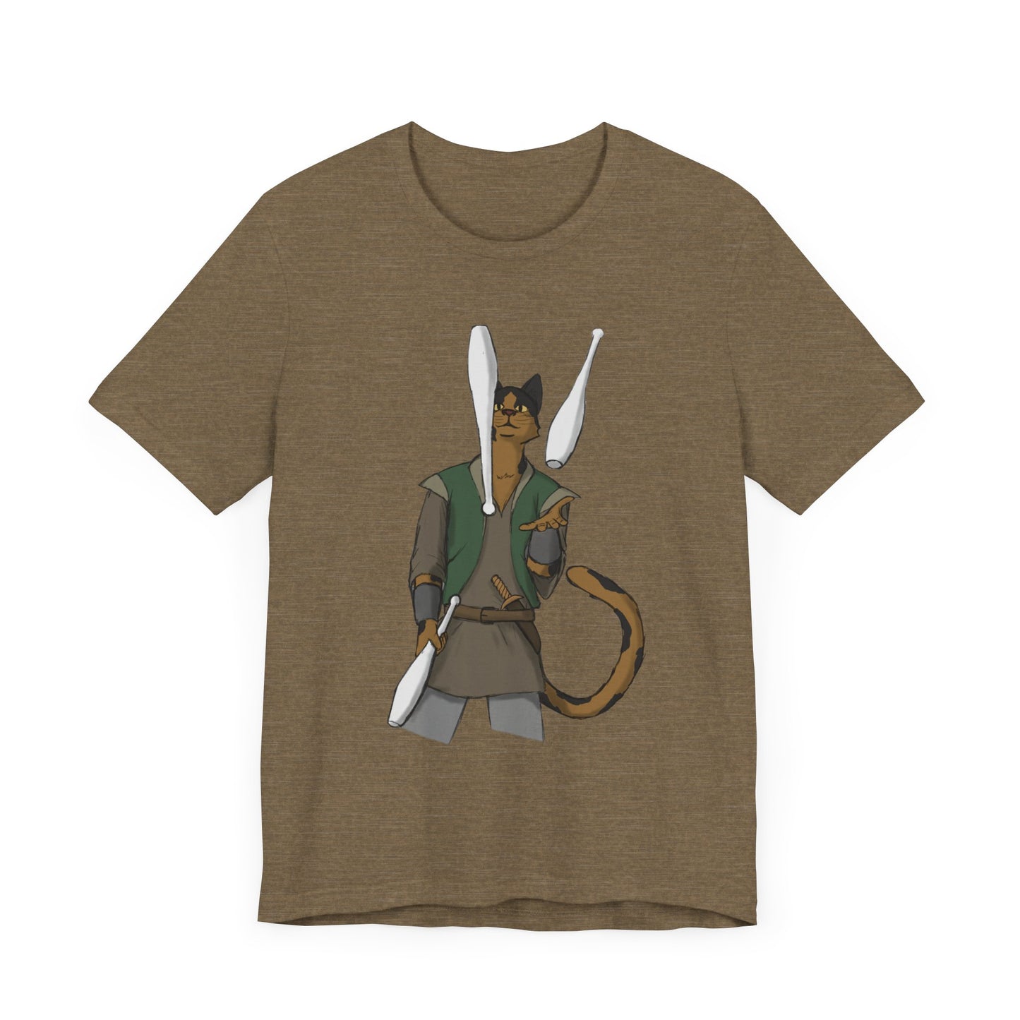 Cat juggler Unisex Jersey Short Sleeve Tee