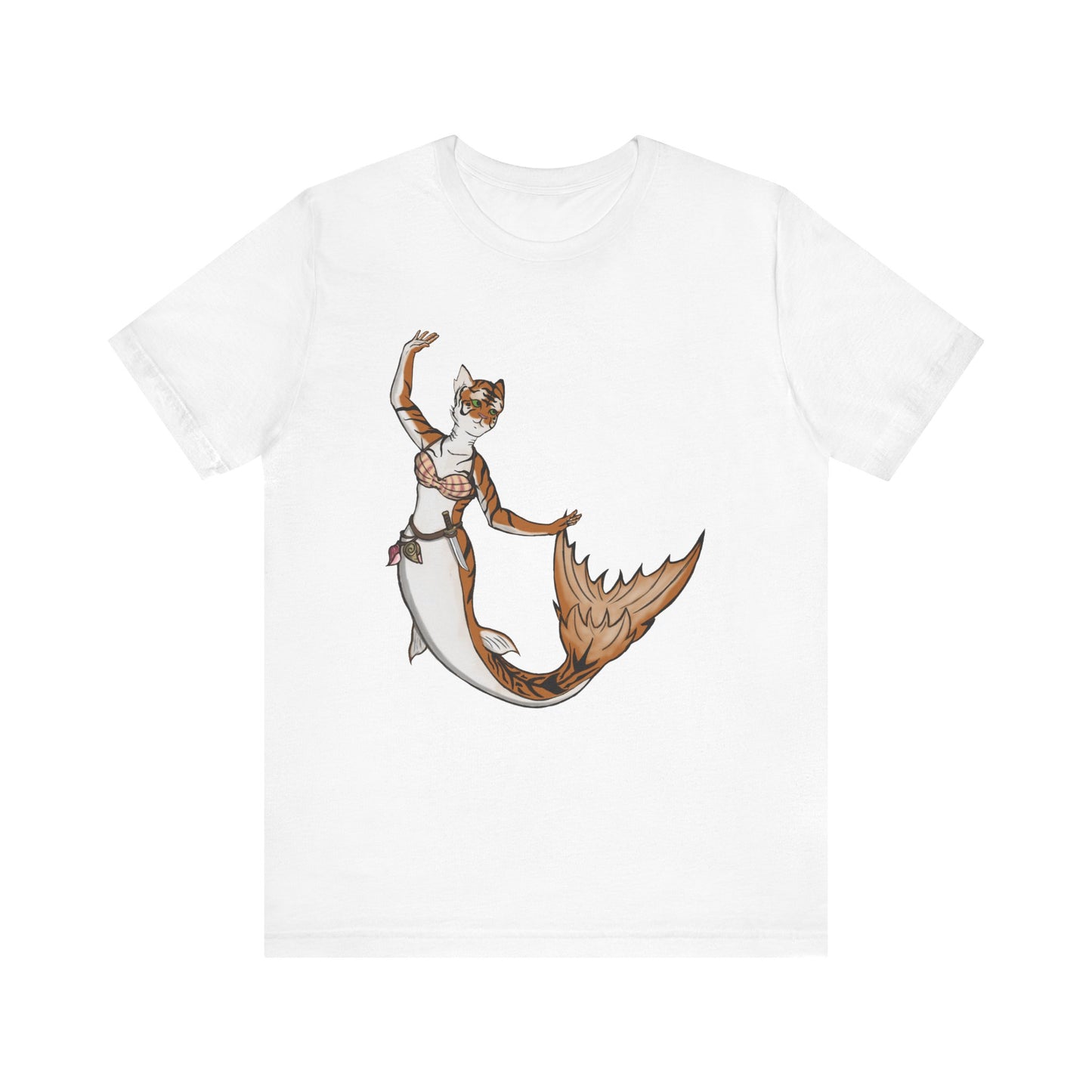 Mermaid cat Unisex Jersey Short Sleeve Tee