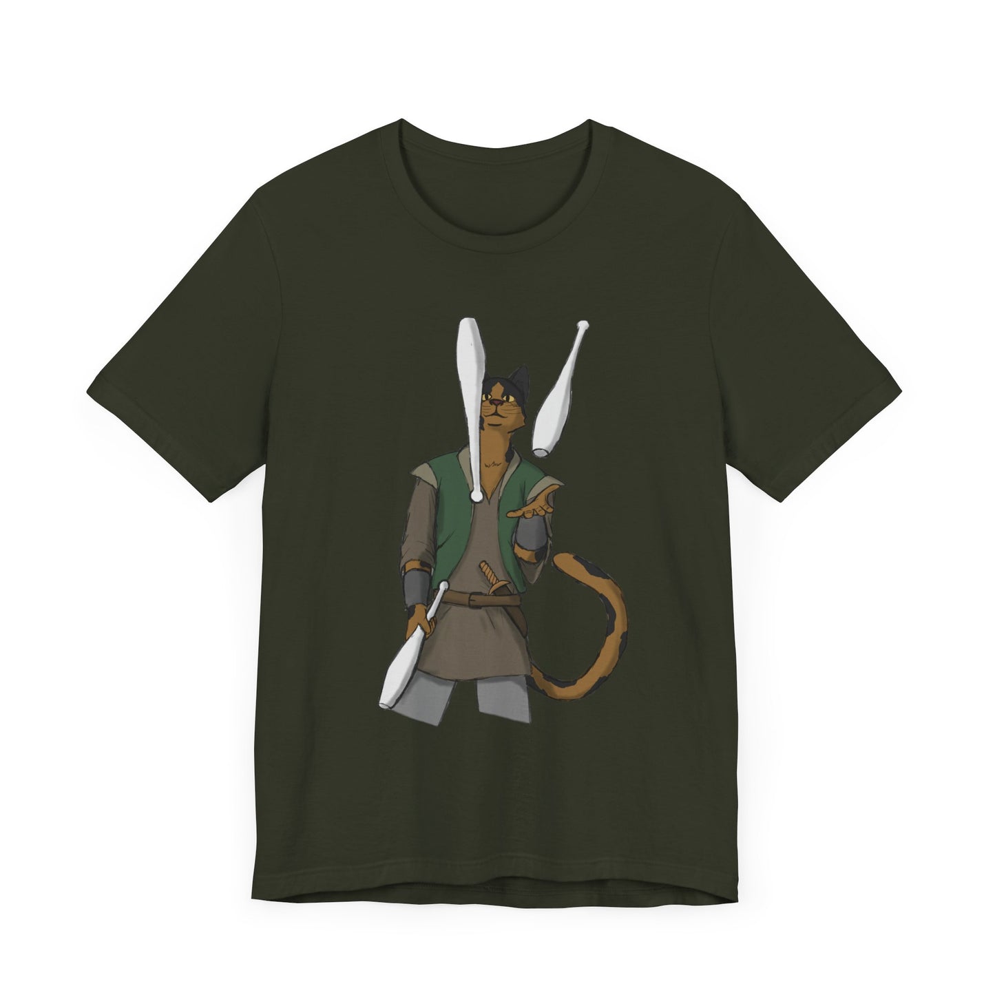 Cat juggler Unisex Jersey Short Sleeve Tee