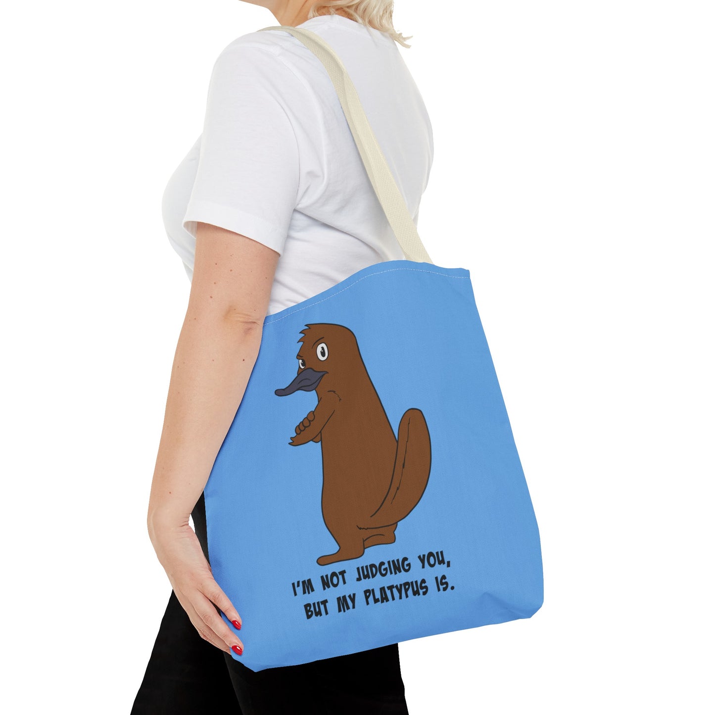 Judgy Platypus tote