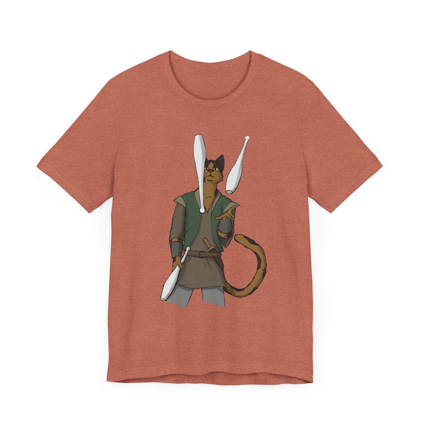 Cat juggler Unisex Jersey Short Sleeve Tee