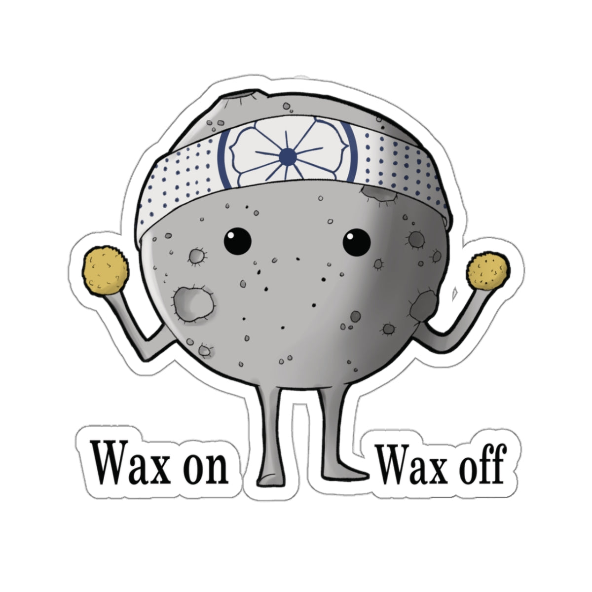 Waxing moon Stickers