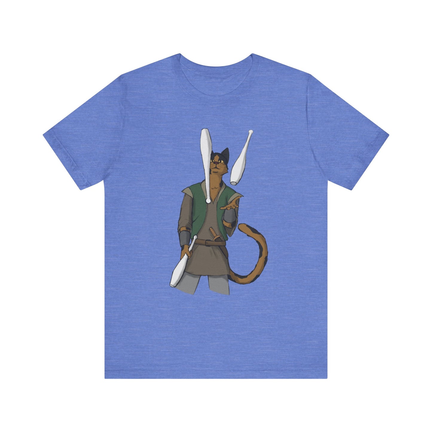 Cat juggler Unisex Jersey Short Sleeve Tee