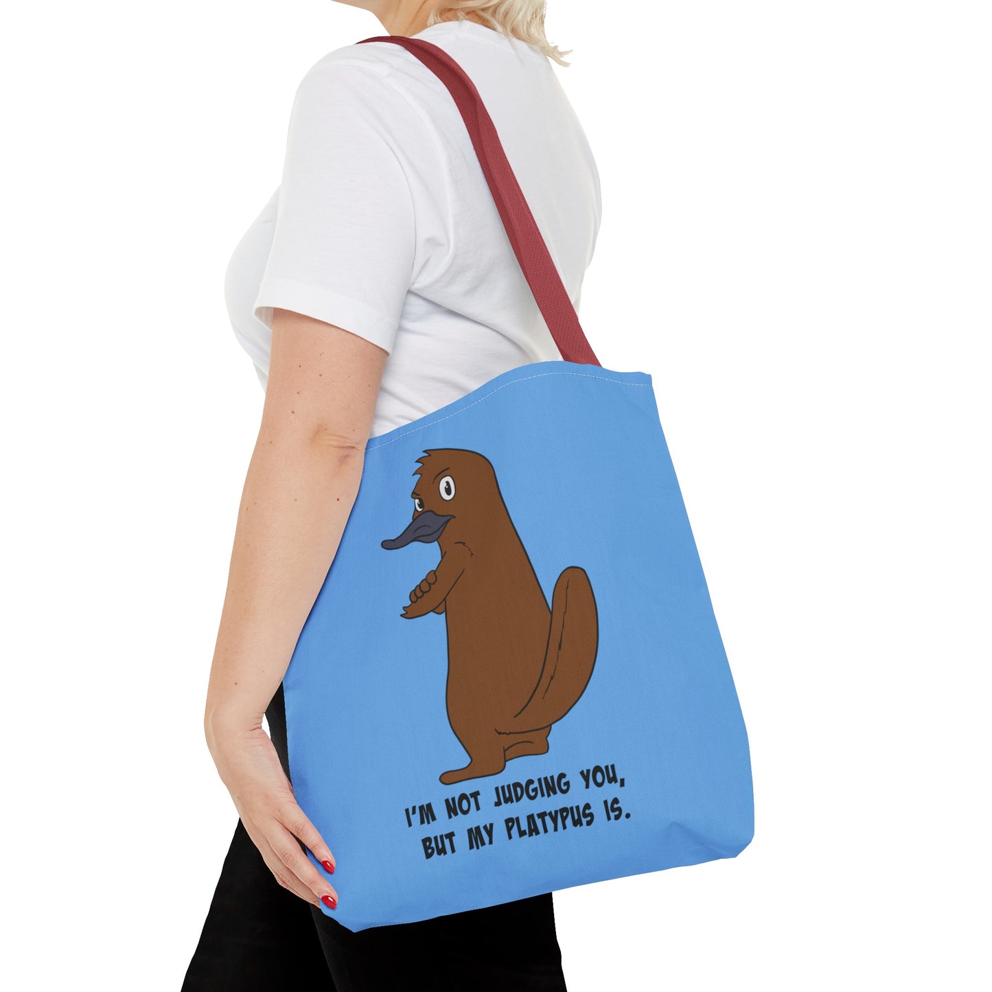 Judgy Platypus tote