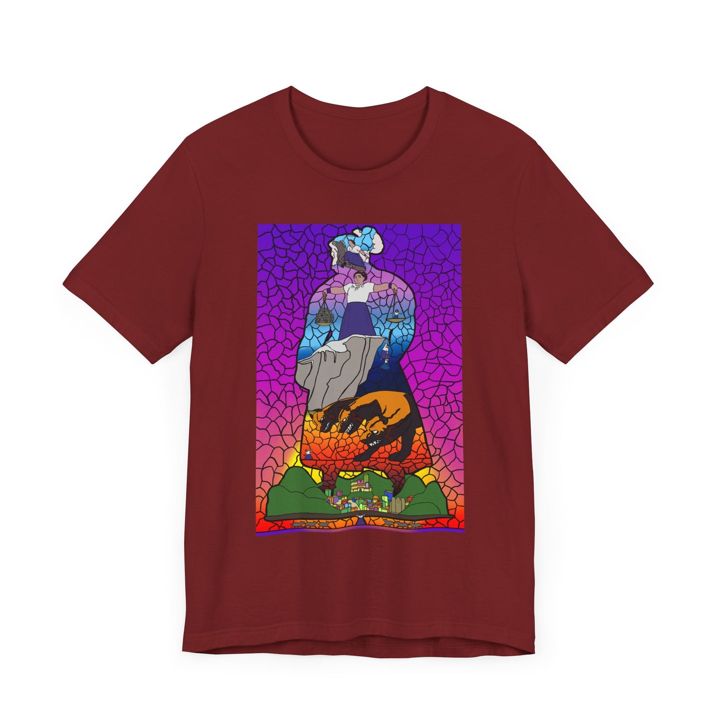 Stained glass Pressure Unisex Jersey Short Sleeve Tee