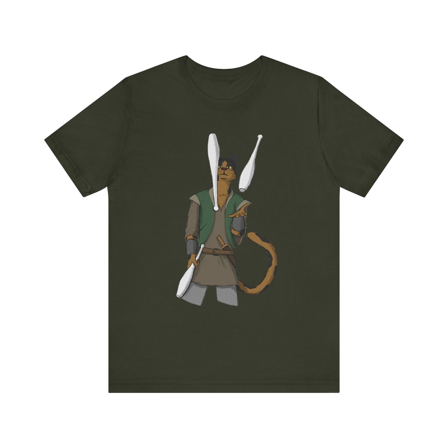 Cat juggler Unisex Jersey Short Sleeve Tee