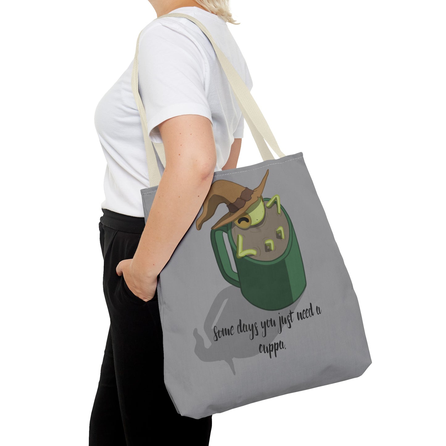 Cup of tea frog tote