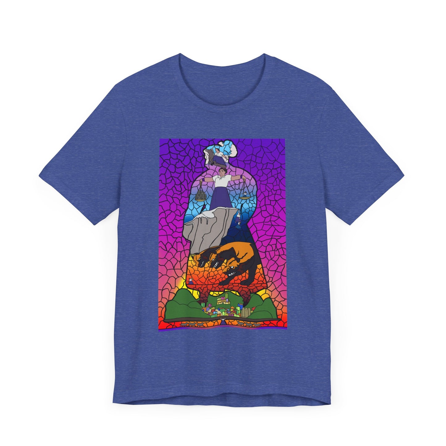 Stained glass Pressure Unisex Jersey Short Sleeve Tee