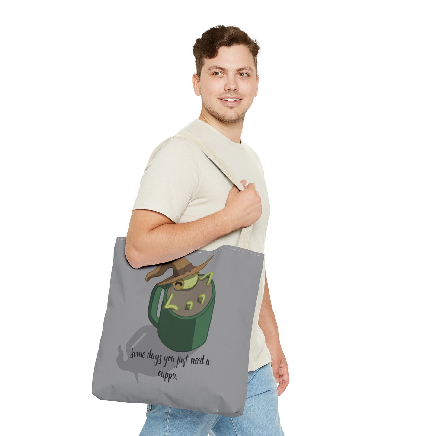 Cup of tea frog tote