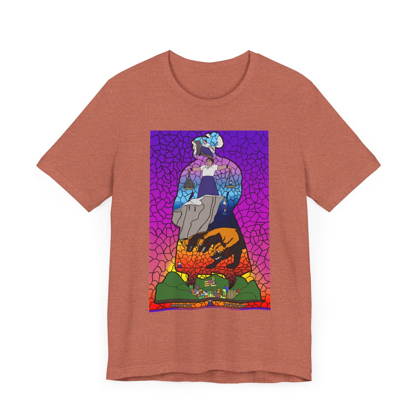 Stained glass Pressure Unisex Jersey Short Sleeve Tee