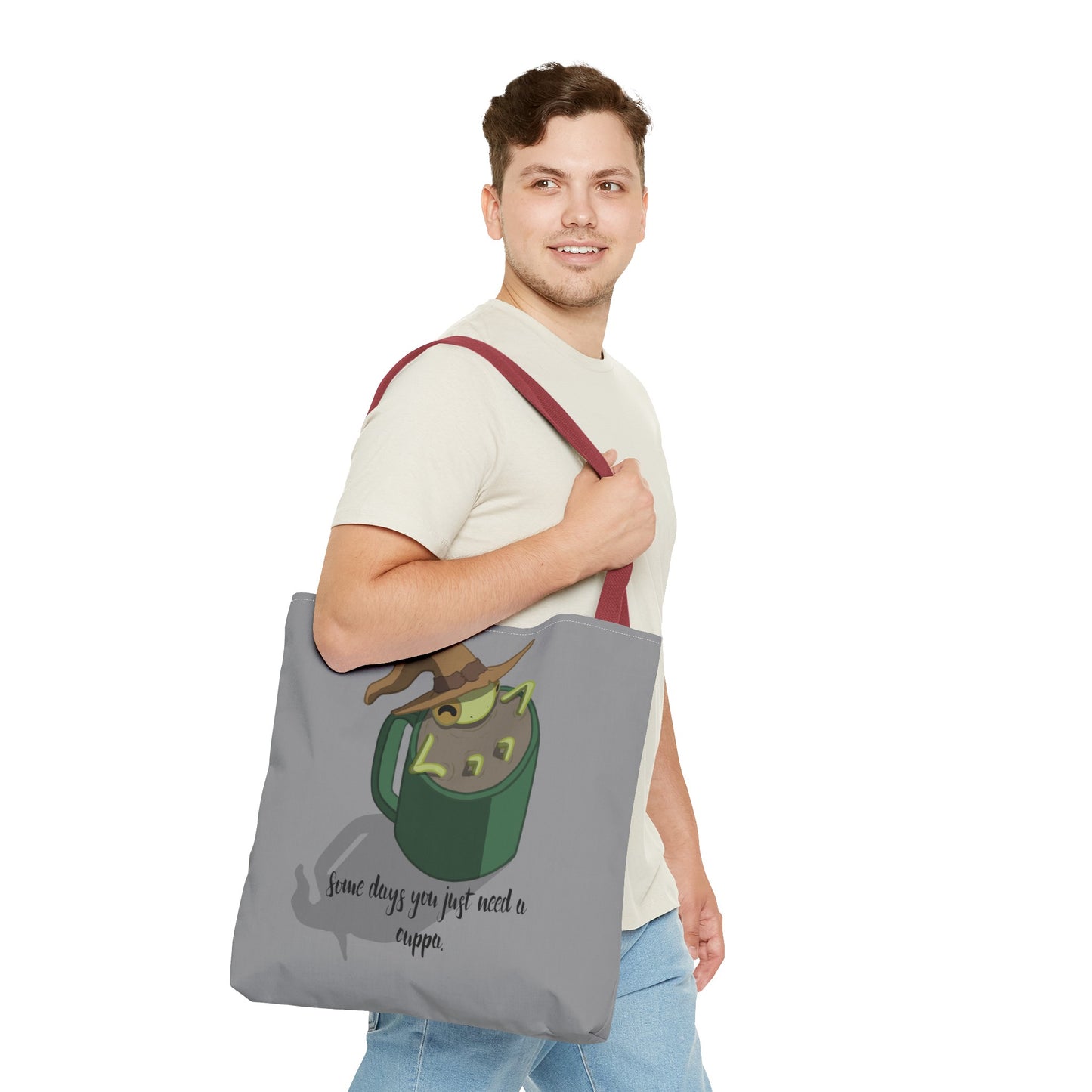 Cup of tea frog tote