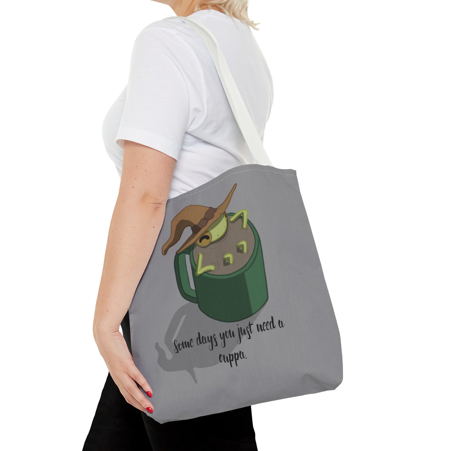 Cup of tea frog tote