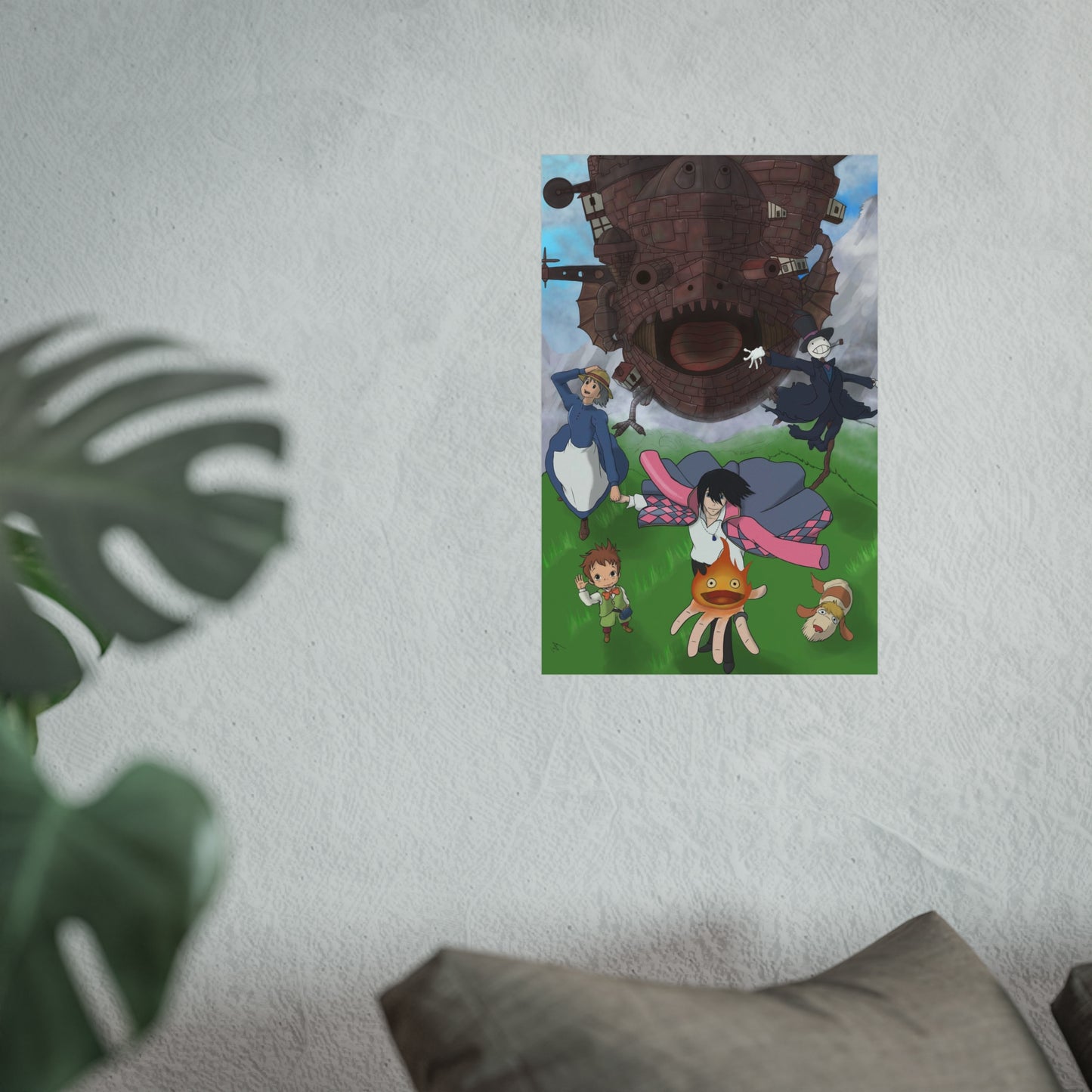 Moving castle Art Posters