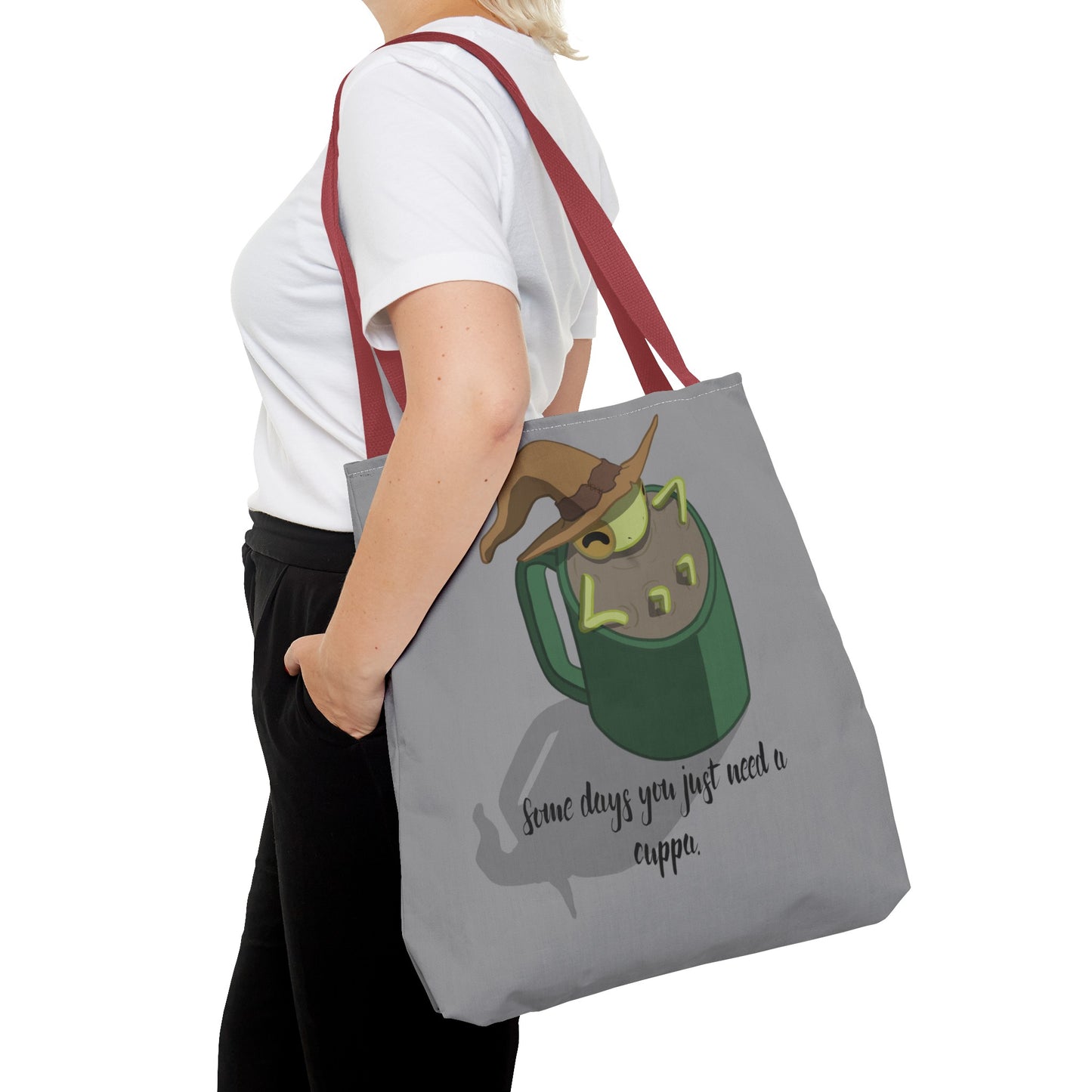Cup of tea frog tote