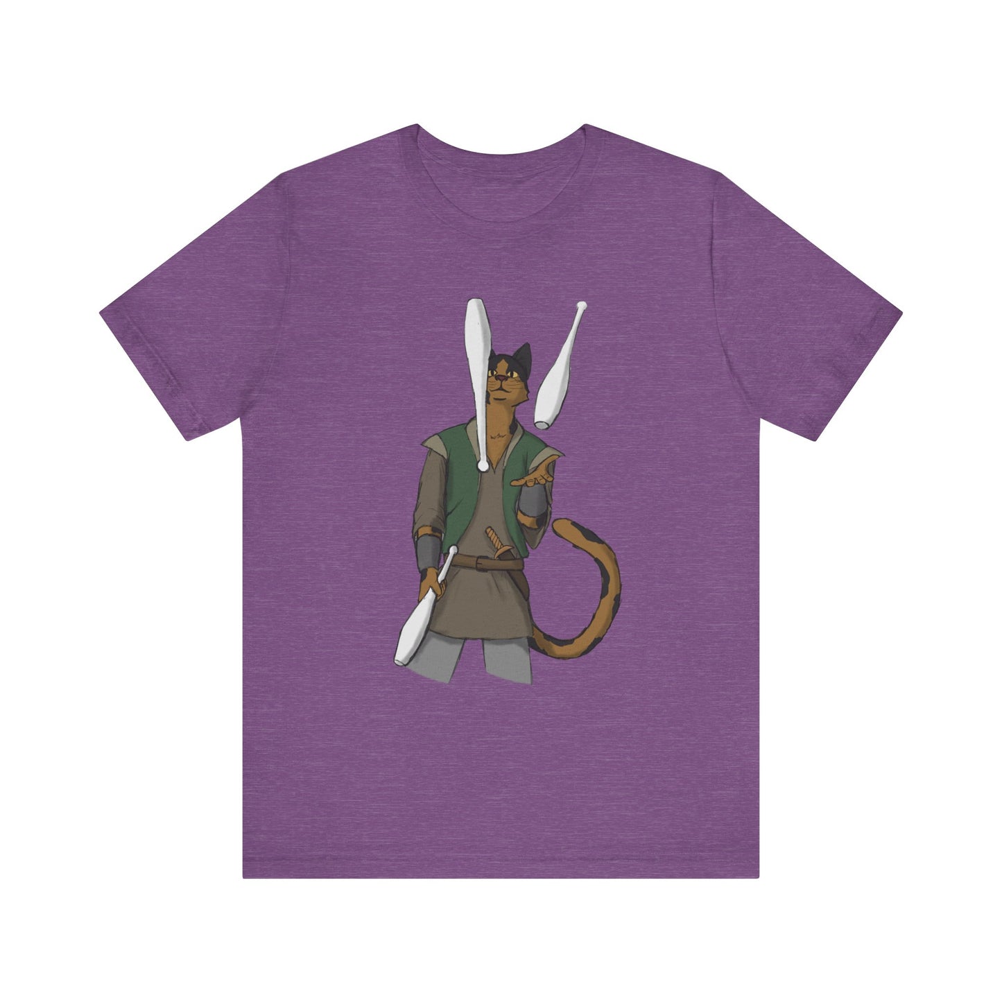Cat juggler Unisex Jersey Short Sleeve Tee