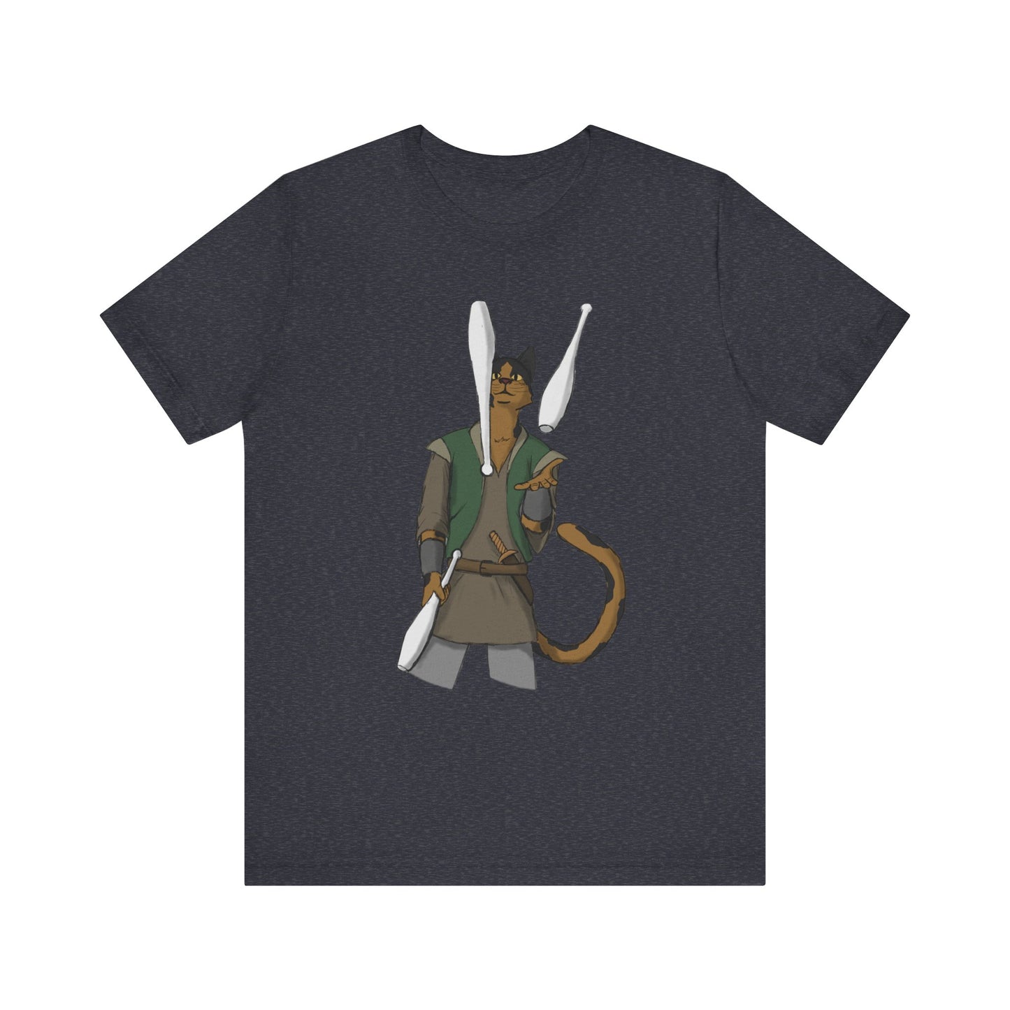 Cat juggler Unisex Jersey Short Sleeve Tee