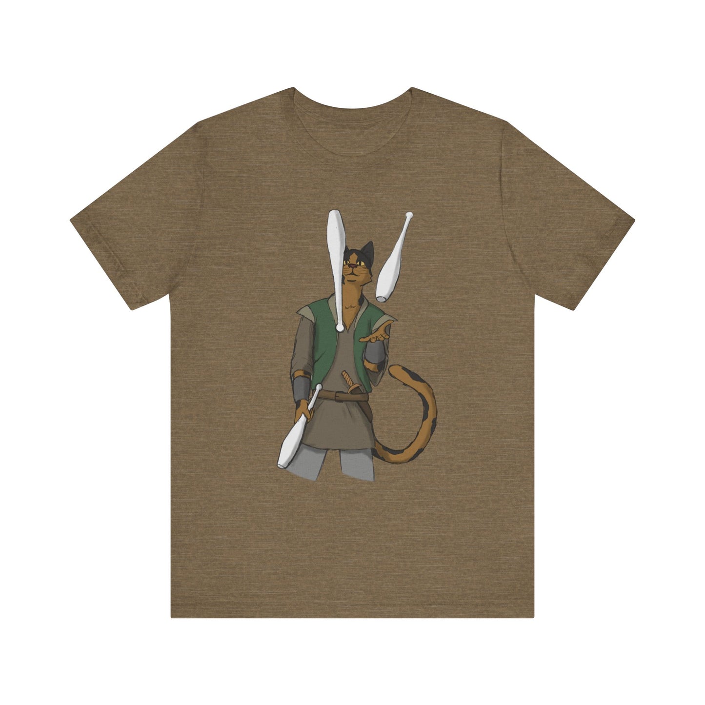 Cat juggler Unisex Jersey Short Sleeve Tee