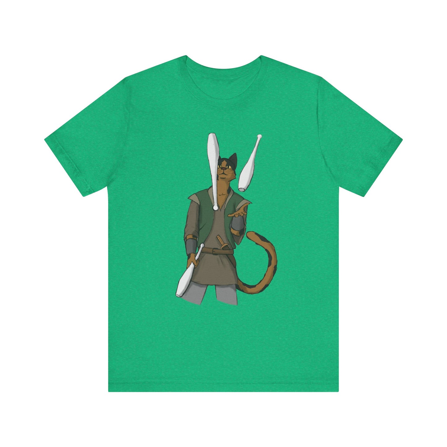 Cat juggler Unisex Jersey Short Sleeve Tee