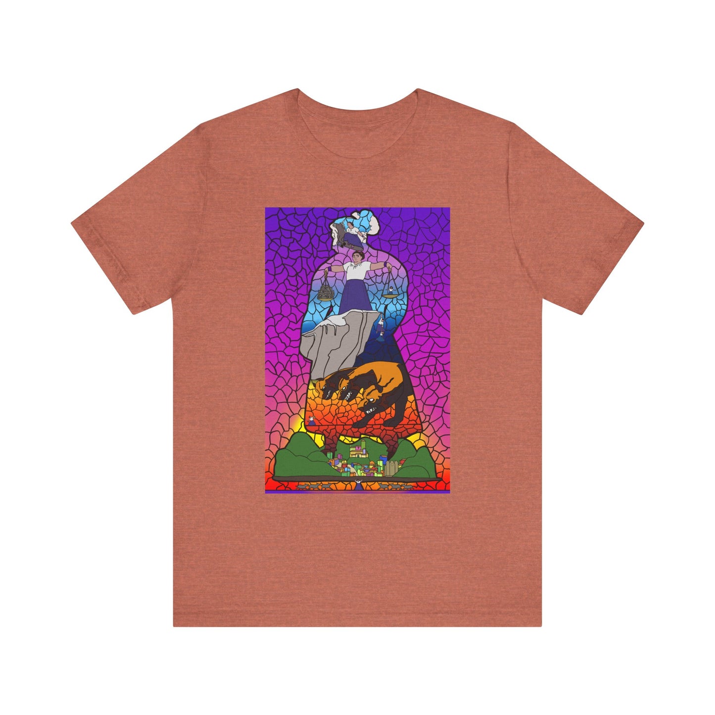 Stained glass Pressure Unisex Jersey Short Sleeve Tee