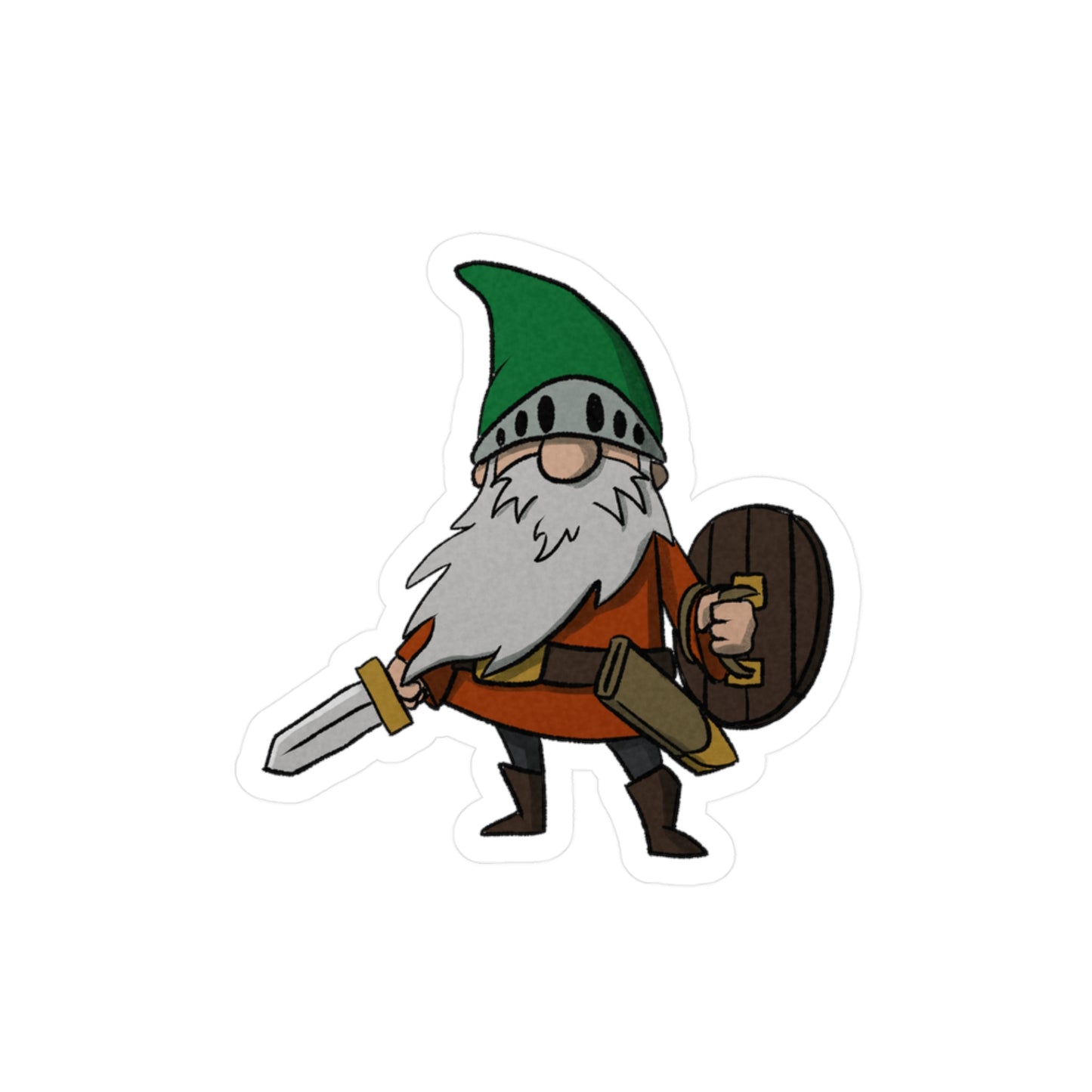 Ferdinand the Gnome knight sticker
