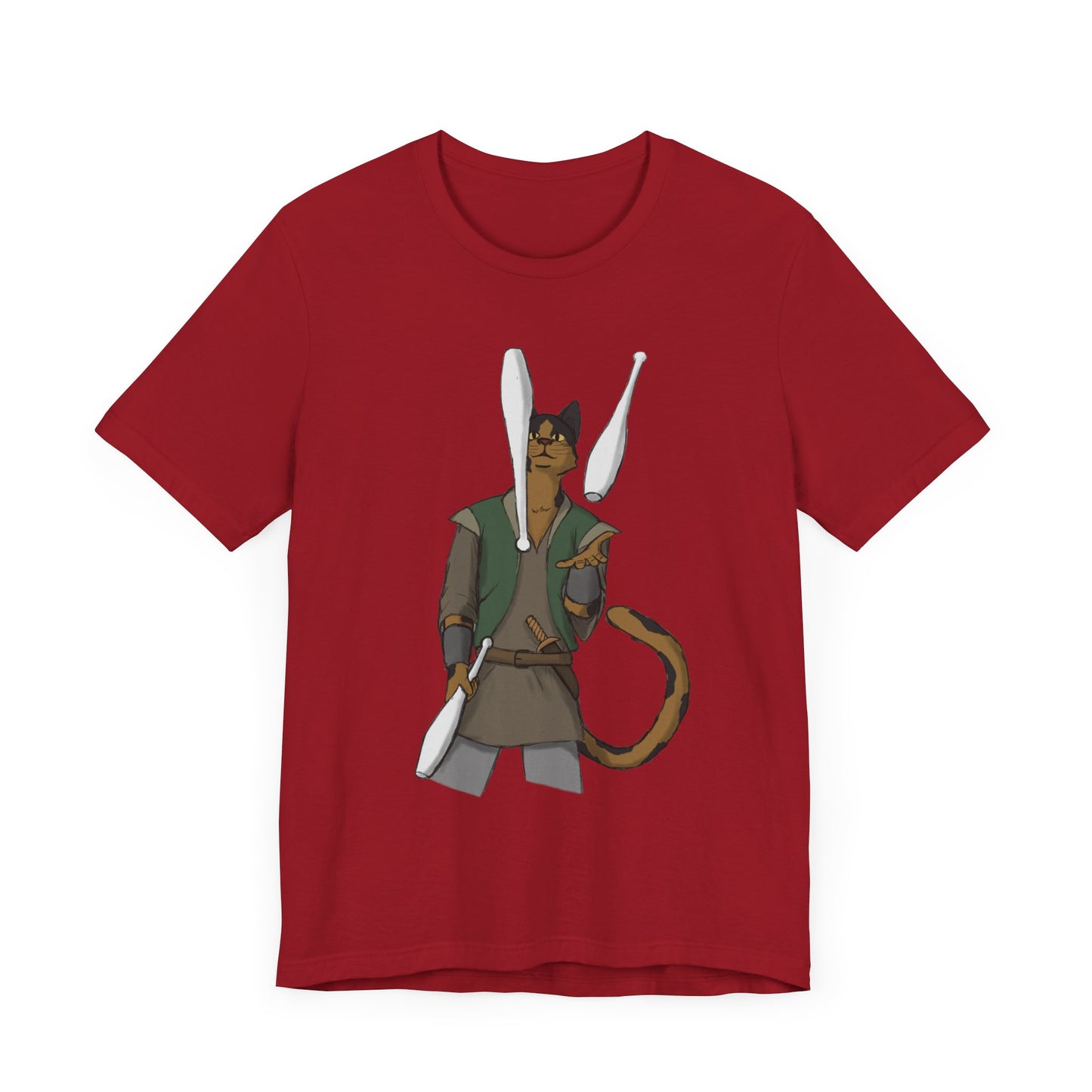 Cat juggler Unisex Jersey Short Sleeve Tee