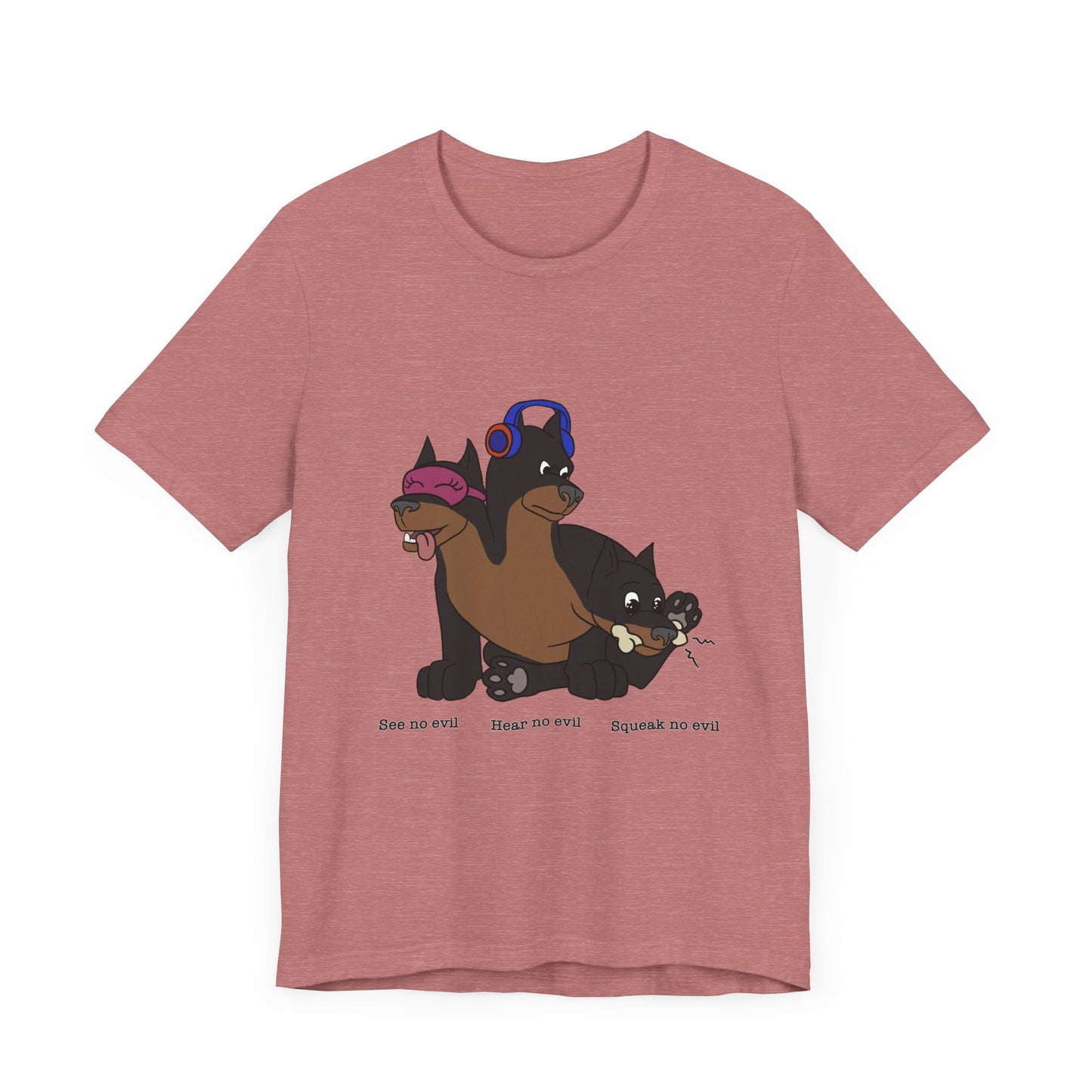 Cerberus See no evil, hear no evil, speak no evil Short Sleeve Tee