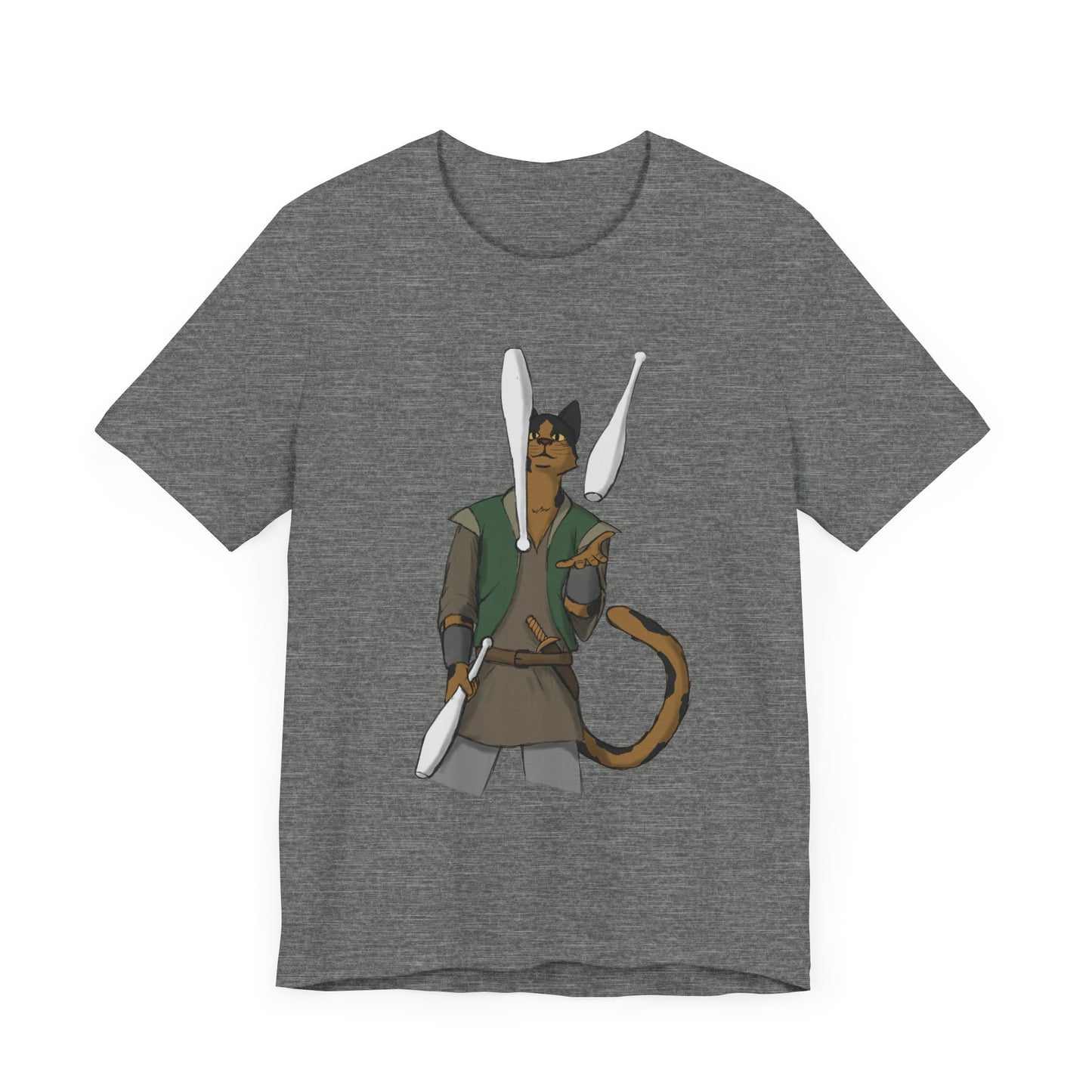 Cat juggler Unisex Jersey Short Sleeve Tee