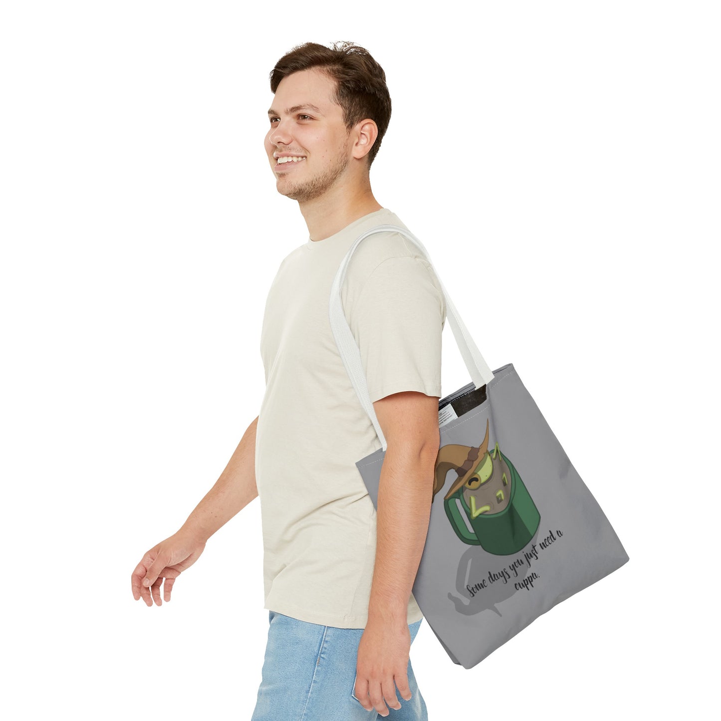 Cup of tea frog tote