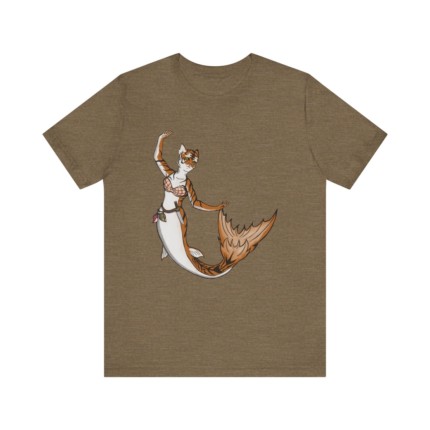 Mermaid cat Unisex Jersey Short Sleeve Tee