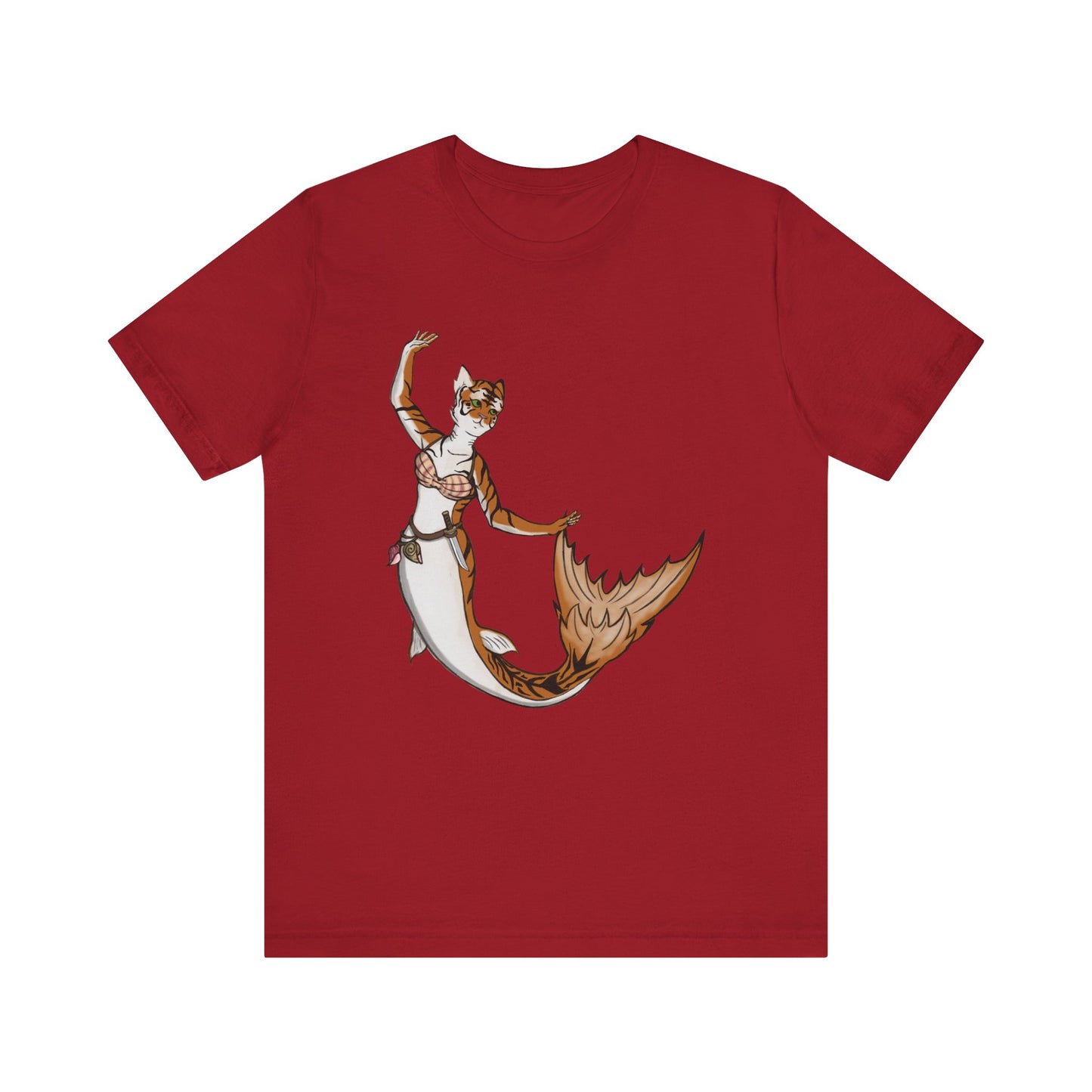 Mermaid cat Unisex Jersey Short Sleeve Tee