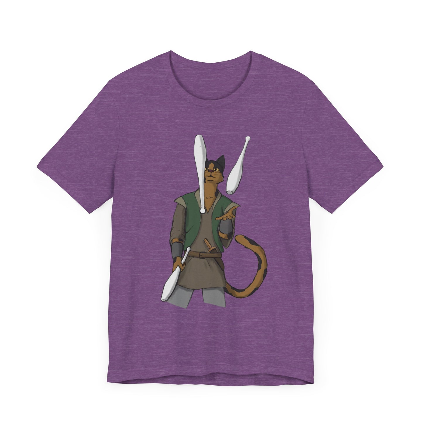 Cat juggler Unisex Jersey Short Sleeve Tee