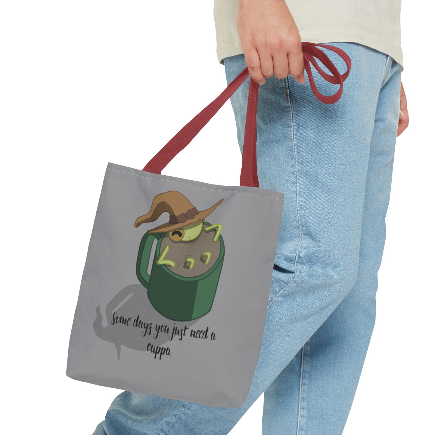 Cup of tea frog tote