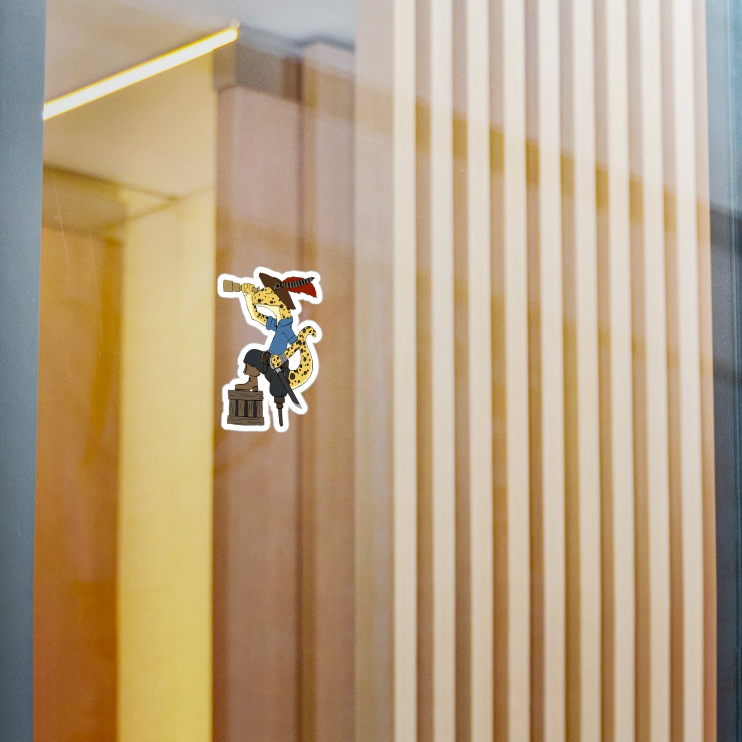 Pirate gecko sticker