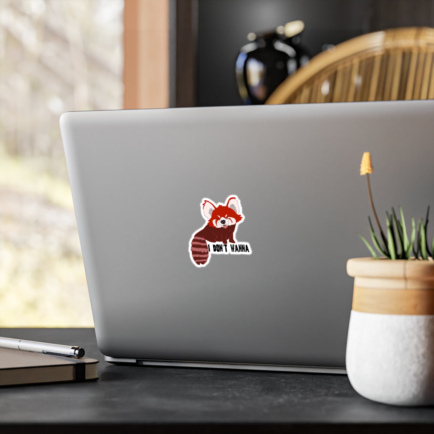Sassy red panda sticker
