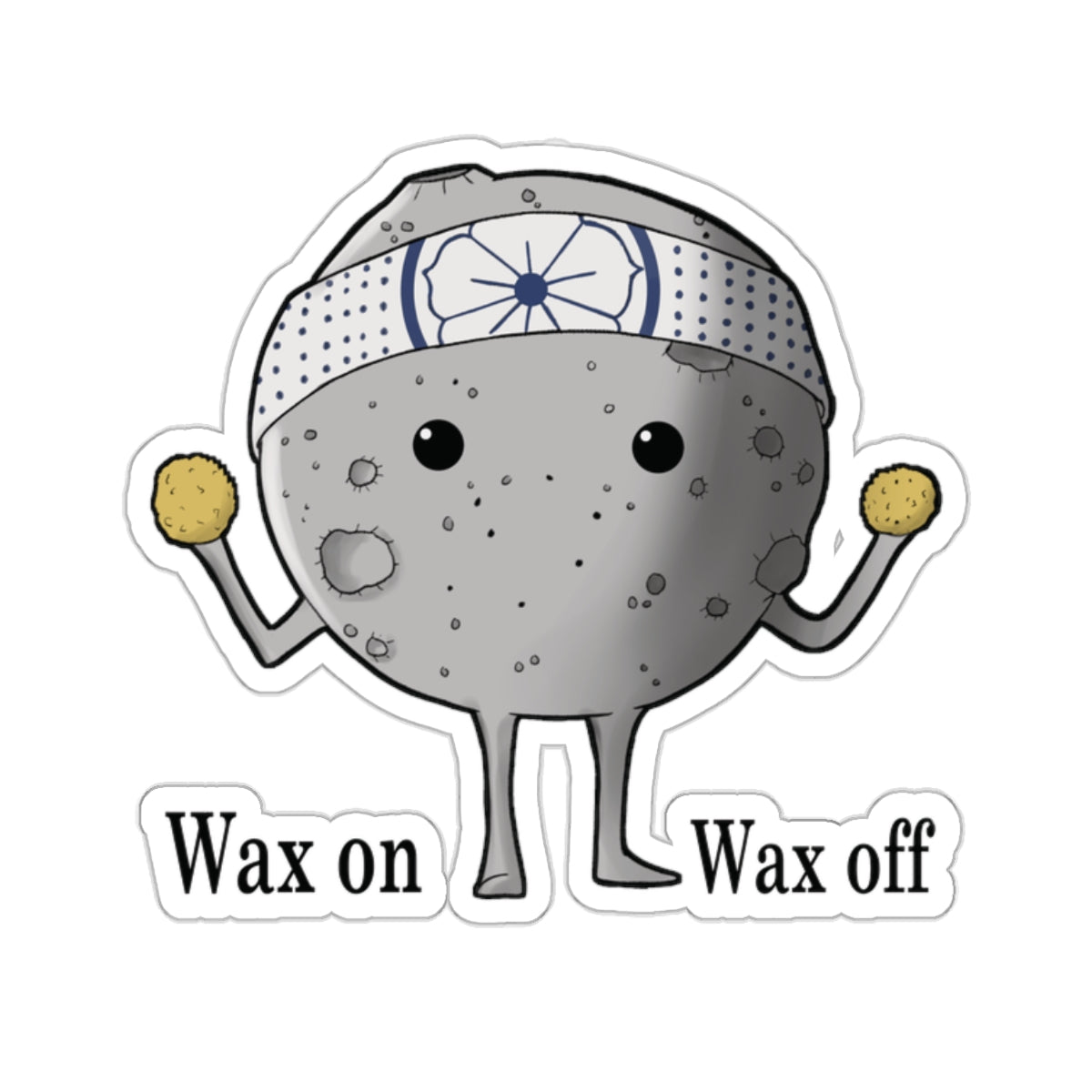 Waxing moon Stickers