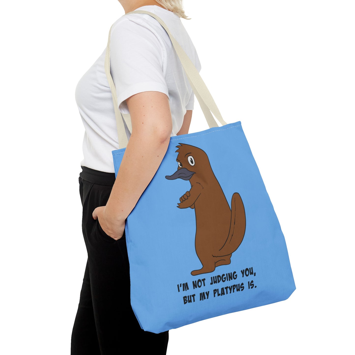 Judgy Platypus tote