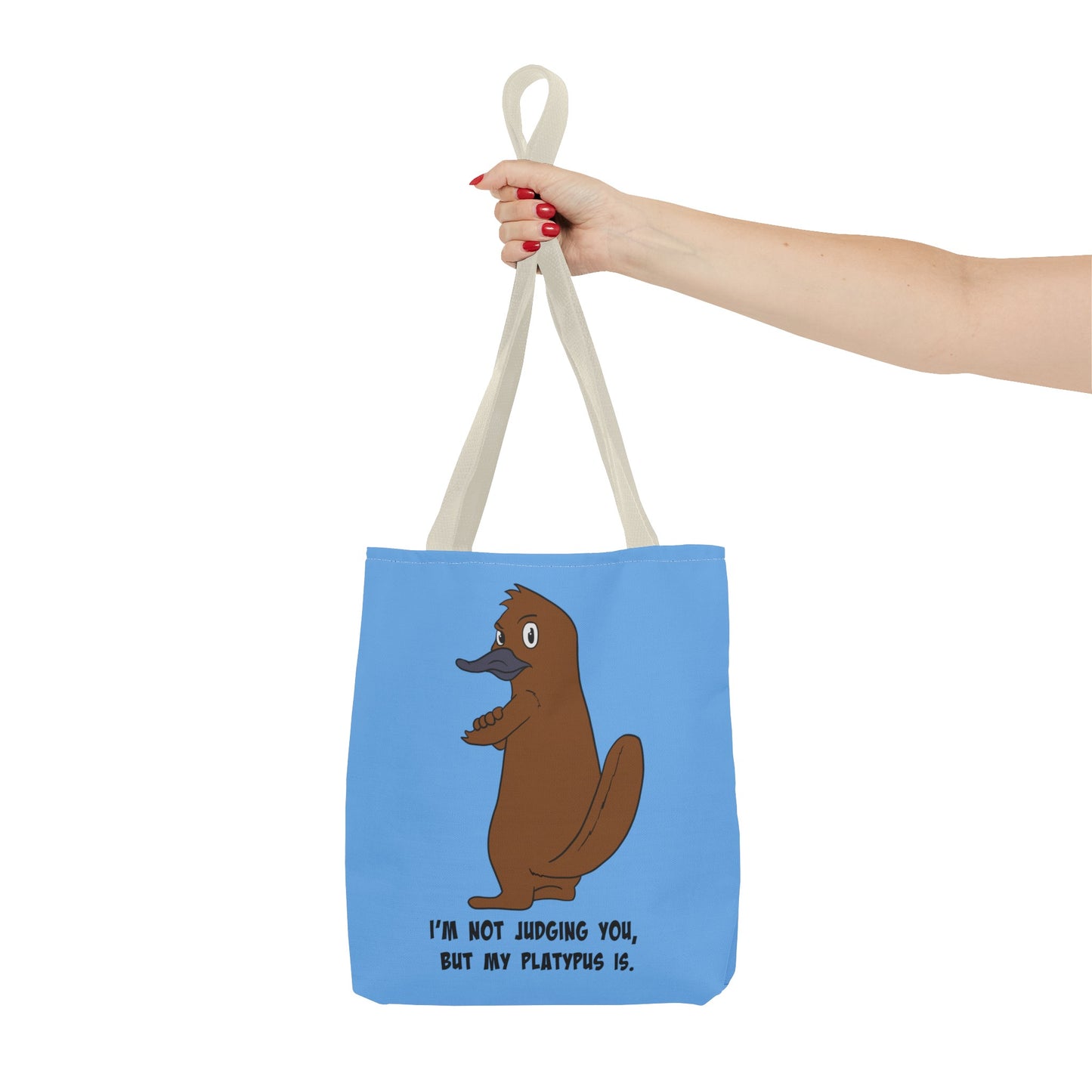 Judgy Platypus tote