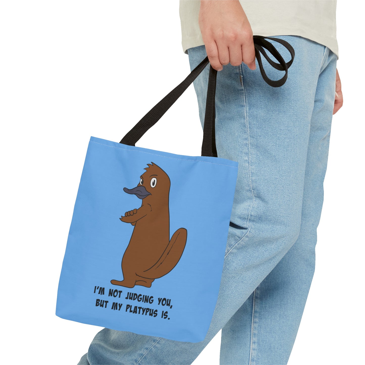 Judgy Platypus tote